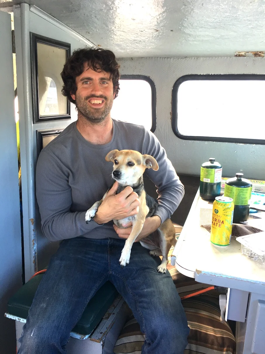 Porter McHenry and his dog, Penny