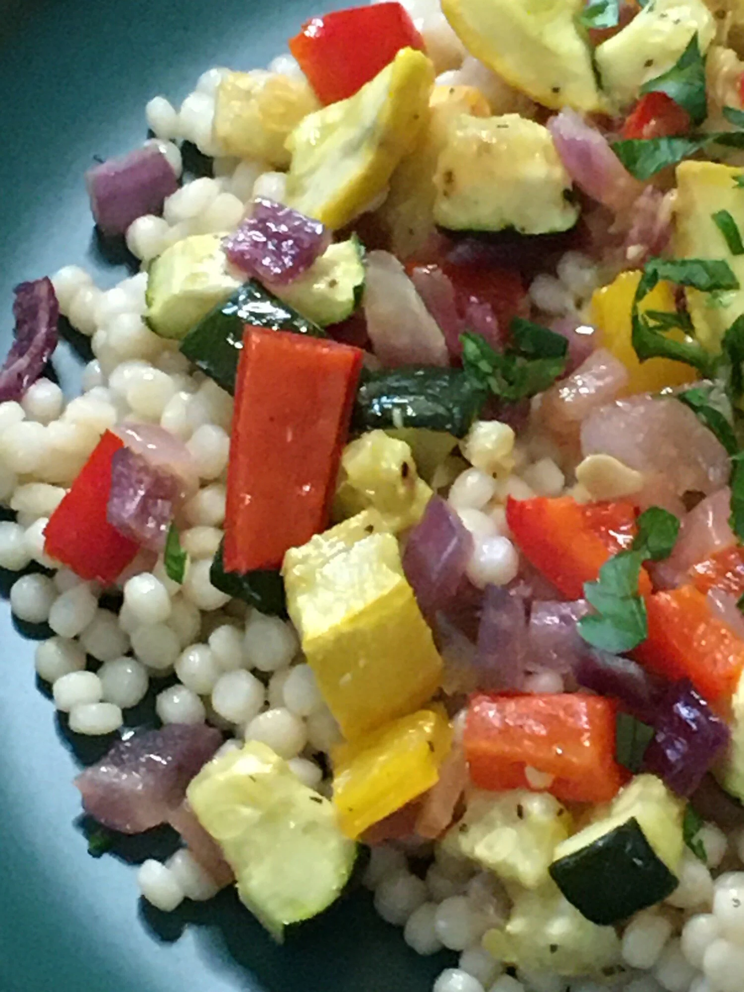 Veggie Good: Israeli Couscous Salad with Roasted Vegetables