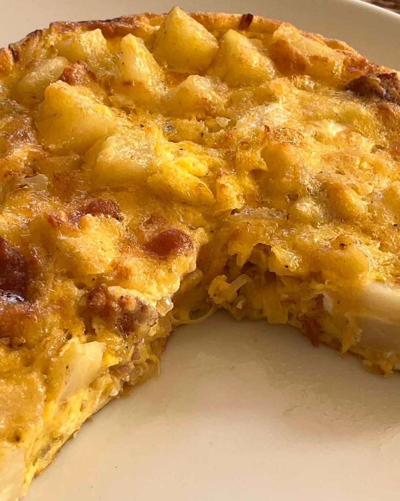 Wake up to something tasty with this recipe for a Potato, Onion, and Pancetta Frittata is a keeper. Find it in this week&rsquo;s #taste_budding. Recipe by Toni Lydecker from her book &ldquo;Piatto Unico&rdquo; published by Lake Isle Press. Follow pro