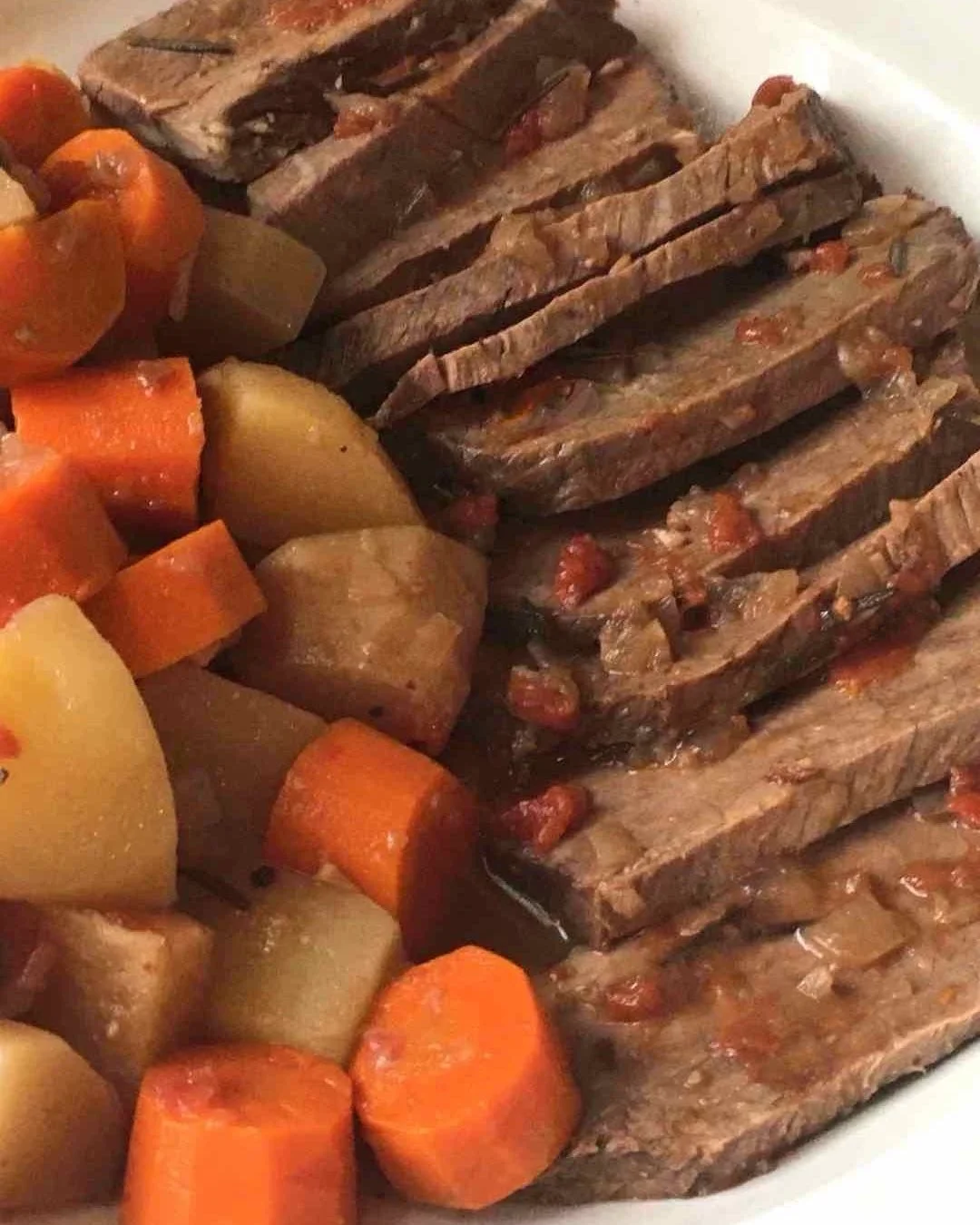 Our Recipe of the Week: Pot Roast with Porcini and Root Vegetables, from "Piatto Unico" by Toni Lydecker. In some parts of Italy, this dish is called brasato, referring to the braising method, and in others, stracotto, meaning &ldquo;overco