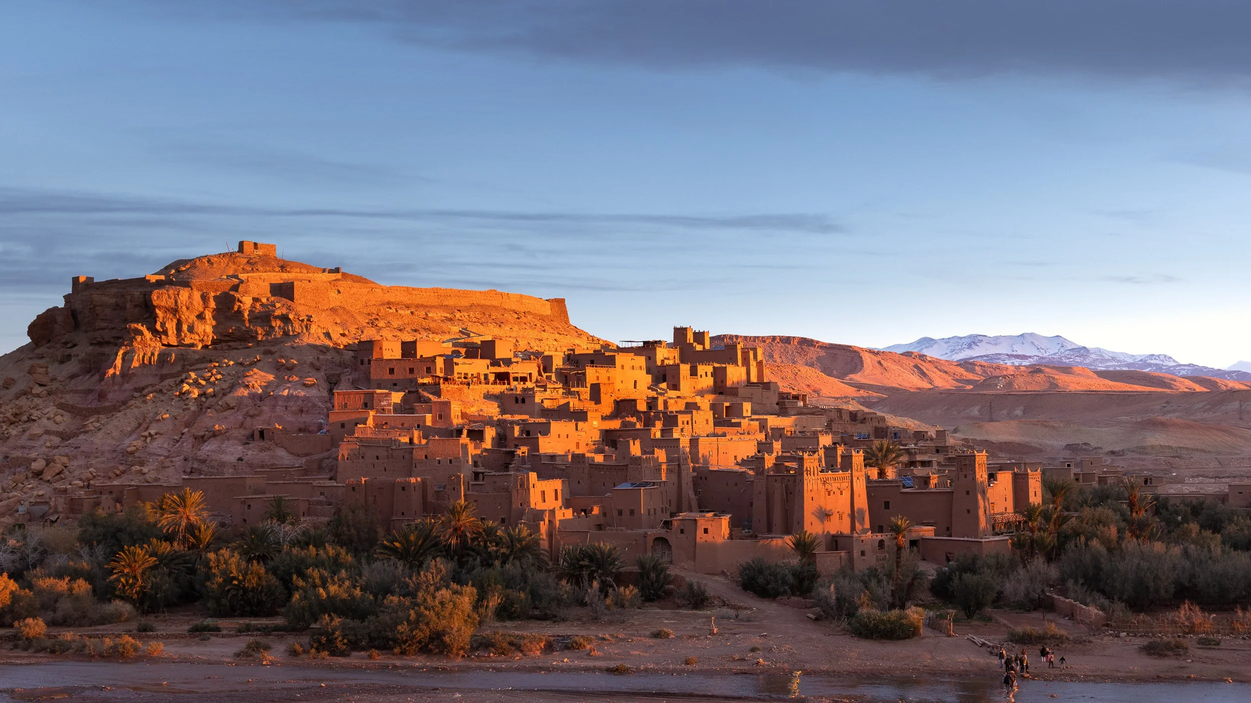 Yellow City of Yunkai in Game of Thrones. Aït Ben Haddou at sunrise
