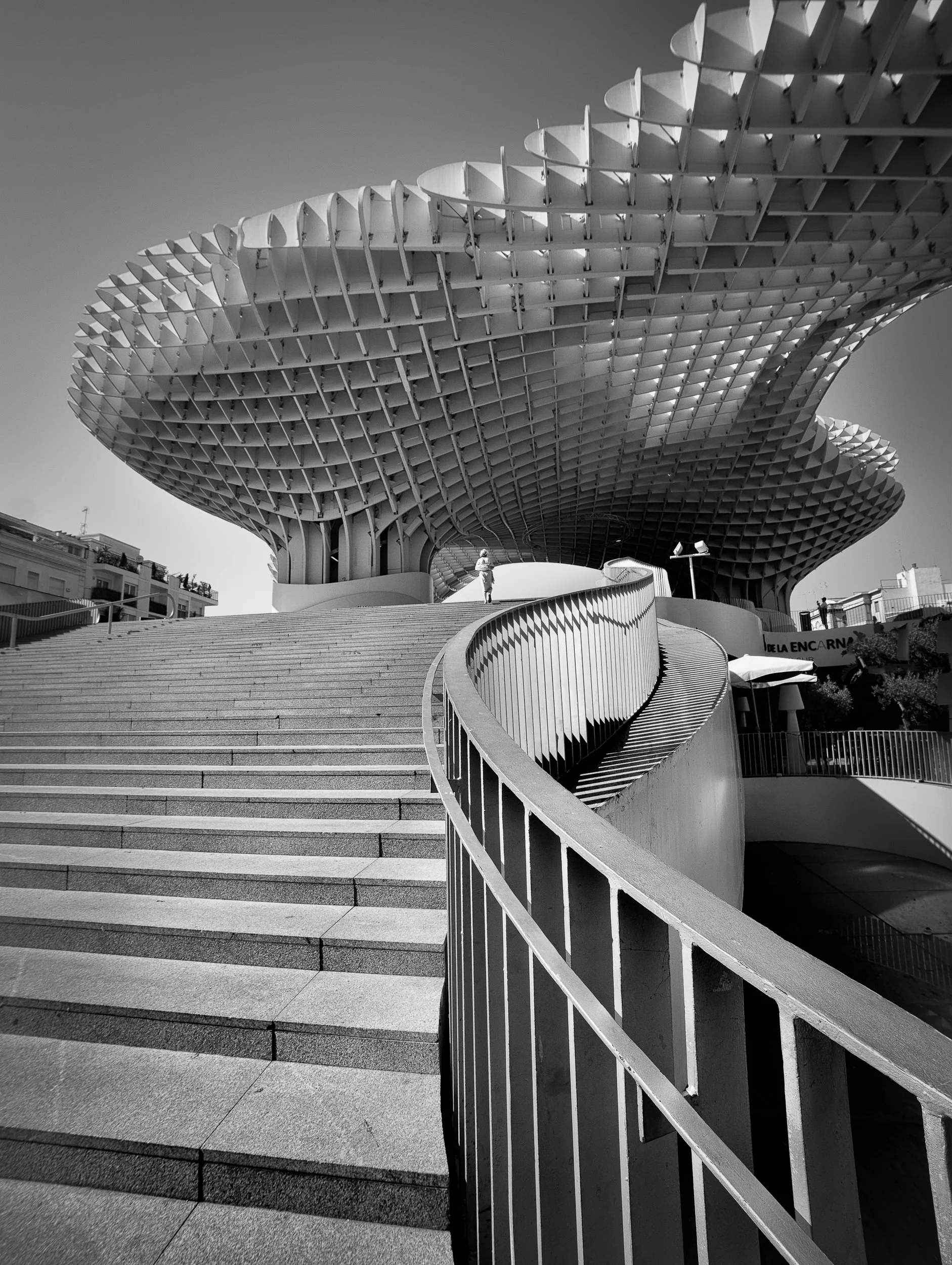 Black and white photography picture of Seville Spain as fine art wall art print