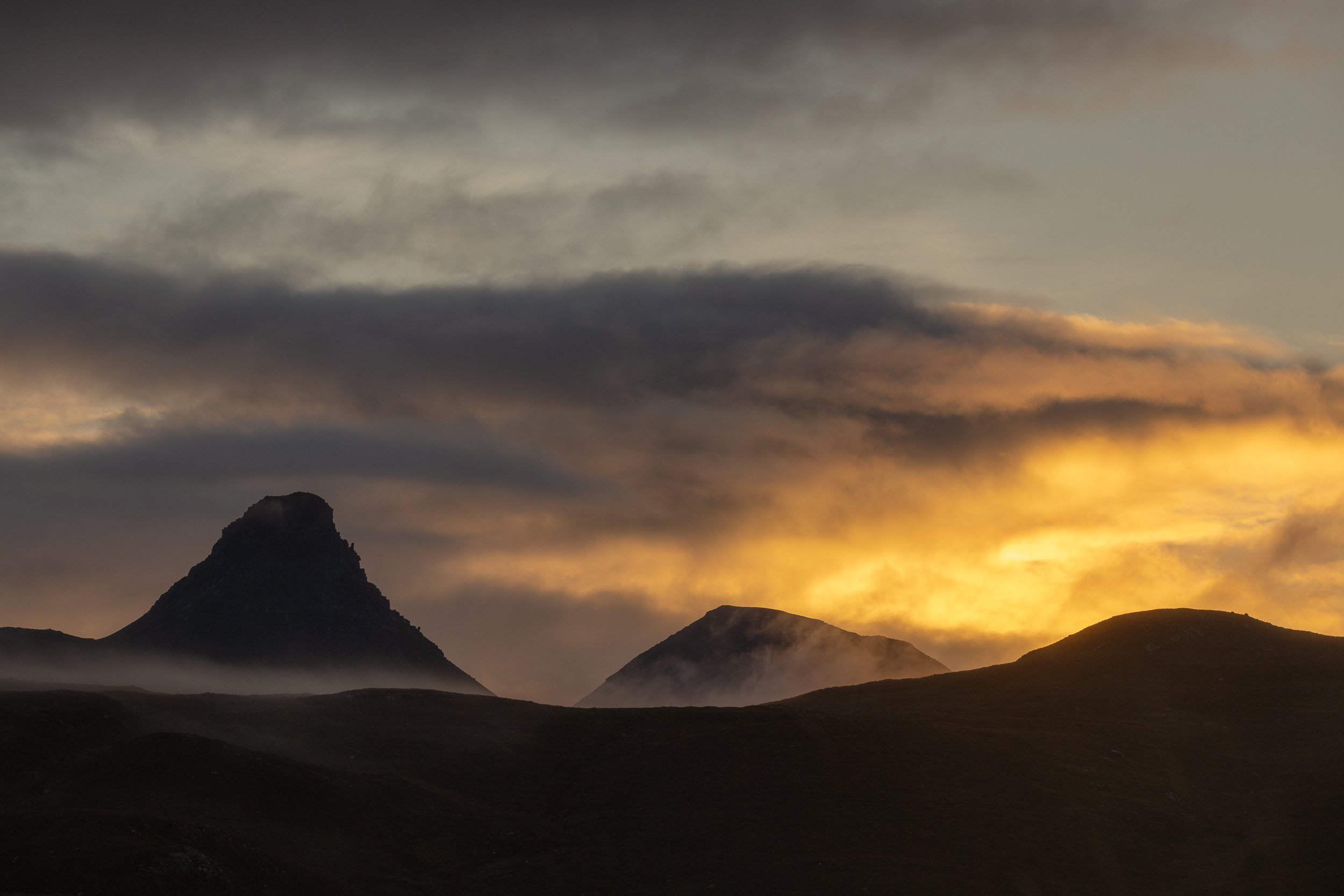 Stac Pollaidh in Assynt sunrise