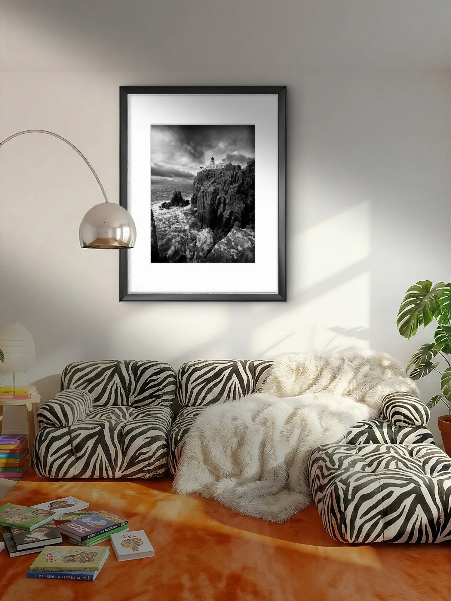 Black and white photography picture displayed as fine art wall art print