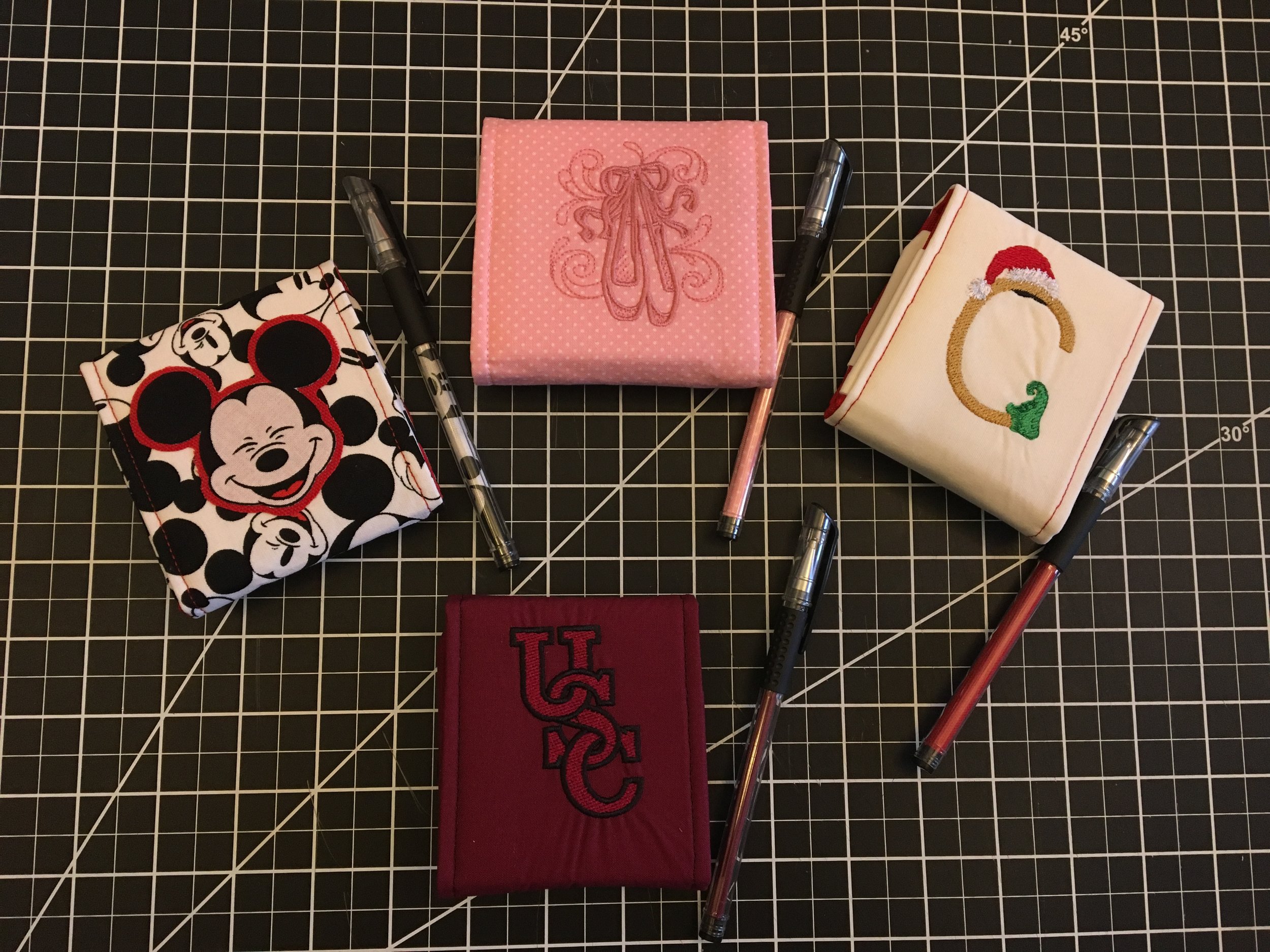 Custom Fabric Sticky Note Holders - Back