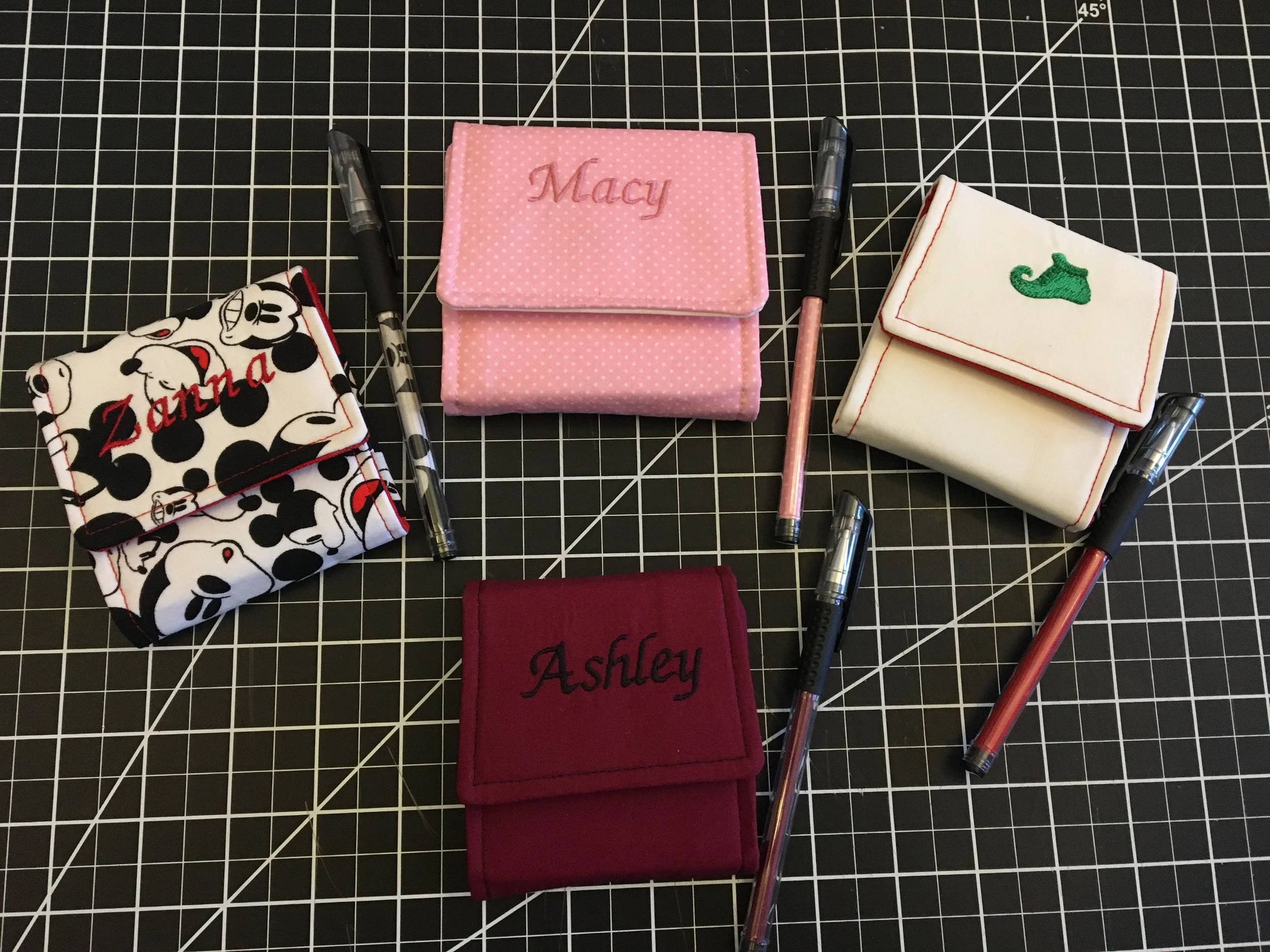 Custom Fabric Sticky Note Holders - Front