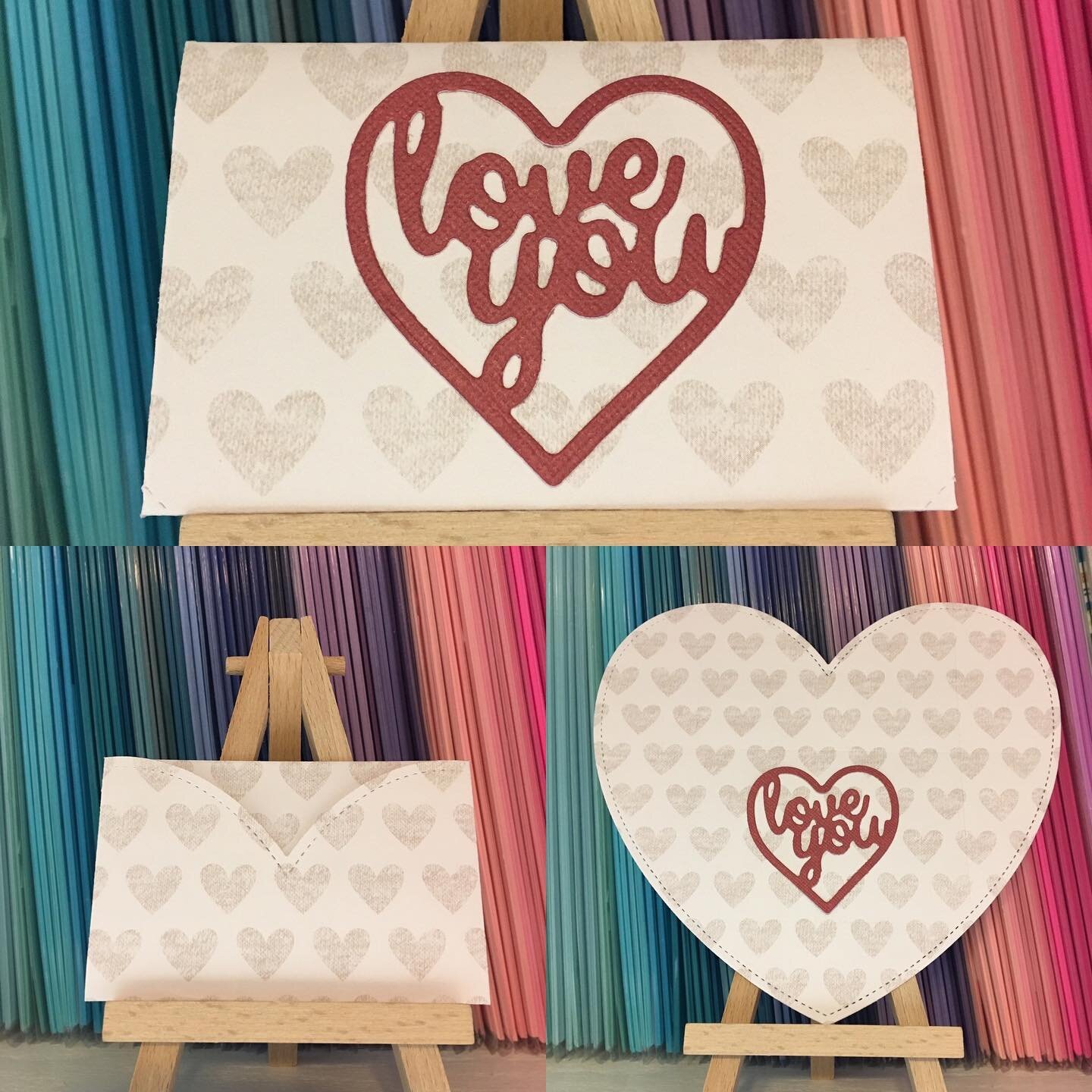 Folded Heart Valentines - perfect for Valentines Day!  The heart is blank on the back so you can write a special love letter or note. Then fold it back up and it&rsquo;s ready to give!  #valetinesday #valentinesgift #valentine #handmade #handmadegift
