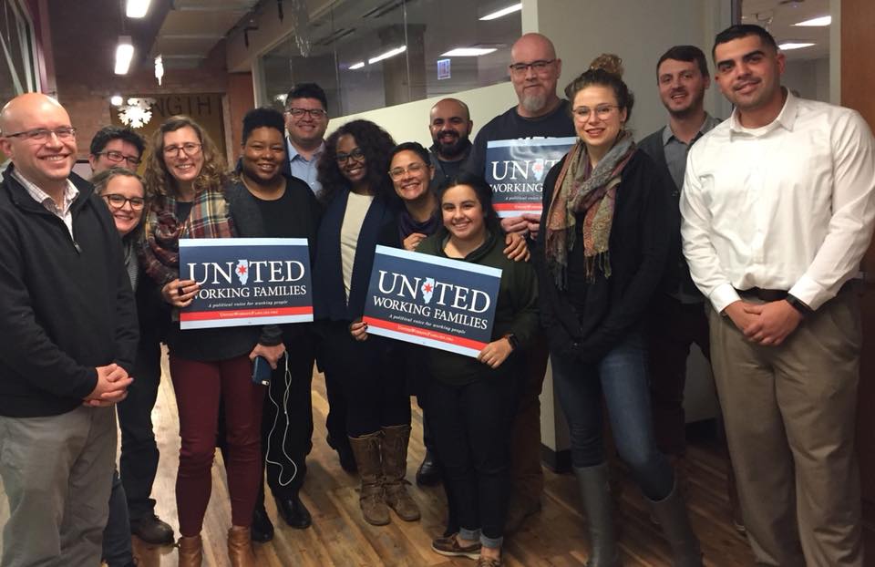 Policy School attendees included candidates Mike Rodriguez, Jeanette Taylor, Rafa Yanez, and Rossana Rodriguez Sanchez.