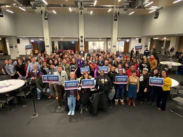 Over 100 UWF members at our General Membership Meeting voted last night to endorse Bernie Sanders for President and to work on two priority legislative campaigns to #TaxTheRich. 
Read the full resolutions here: www.unitedworkingfamilies.org/news