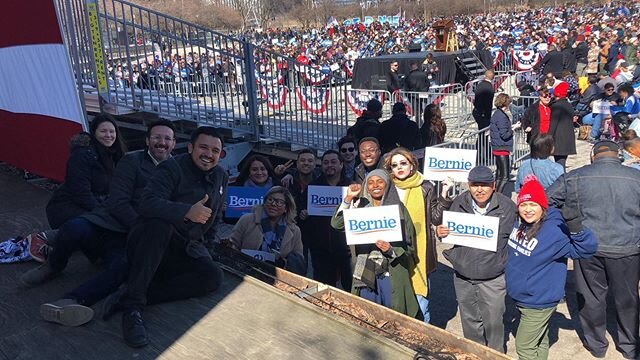 UWF members, staff, and electeds joined #BernieInChicago and 15,000 Chicagoans yesterday at Grant Park! #notmeus