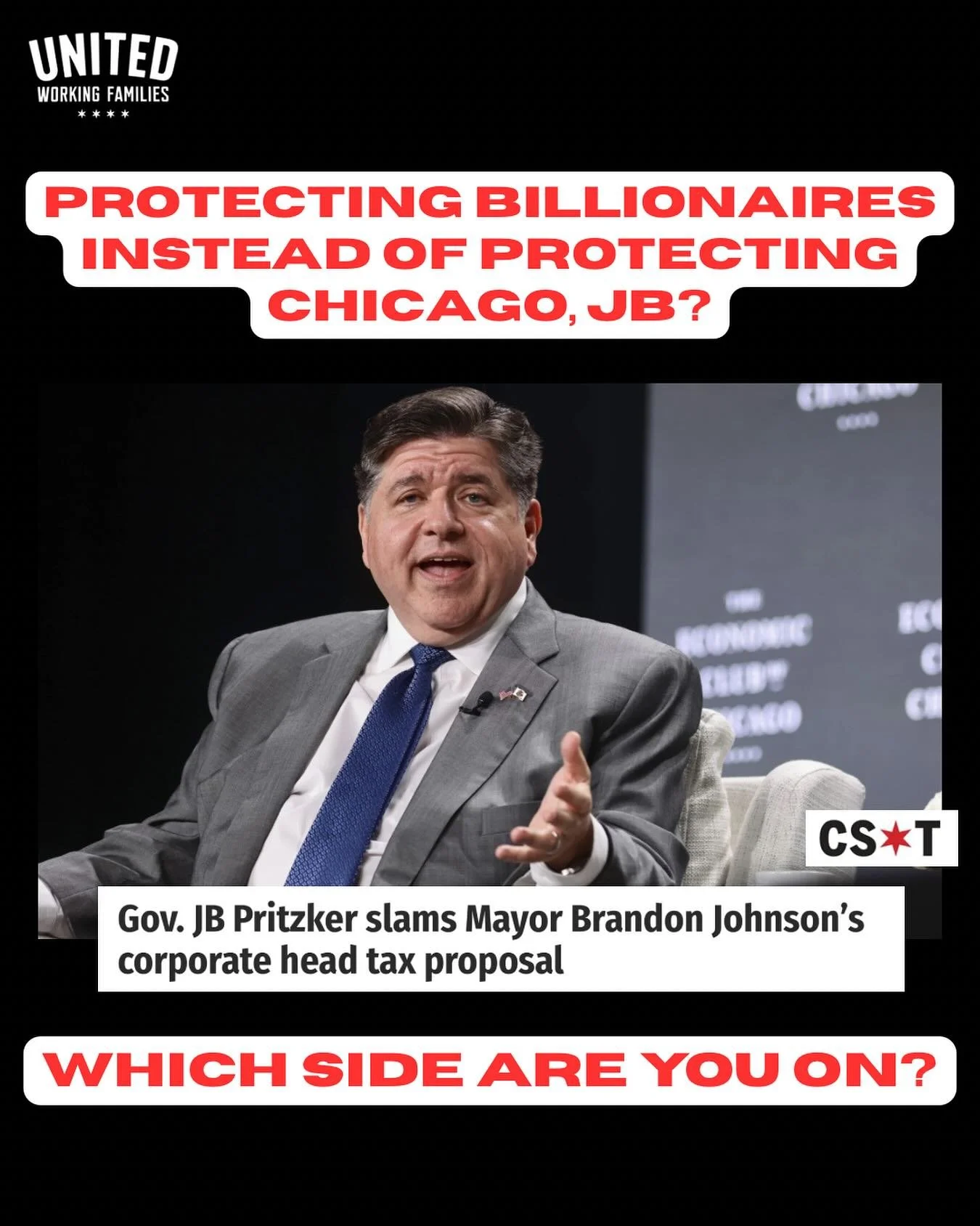 Tax the rich to fund our communities. We deserve fully funded services that build our neighborhoods up. Chicagoans cannot afford more cuts to life-saving programs that are already under attack from Trump's cuts. 

Big tech and the billionaires can af
