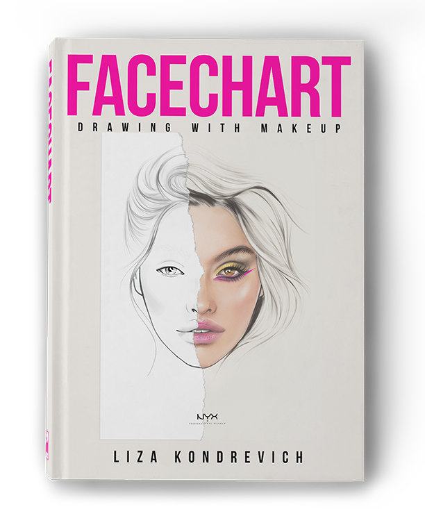 Facechart Drawing With Makeup Facechart The Book By Liza Kondrevich