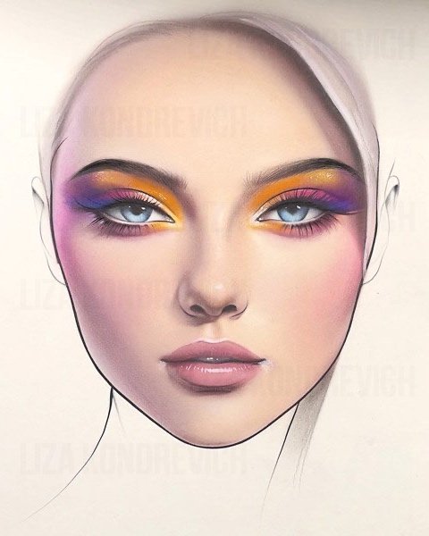 S.リーナ(FACECHART: Drawing with Makeup Face Chart Makeup Art | Makeup Inspiration Gallery: Unleash Your
