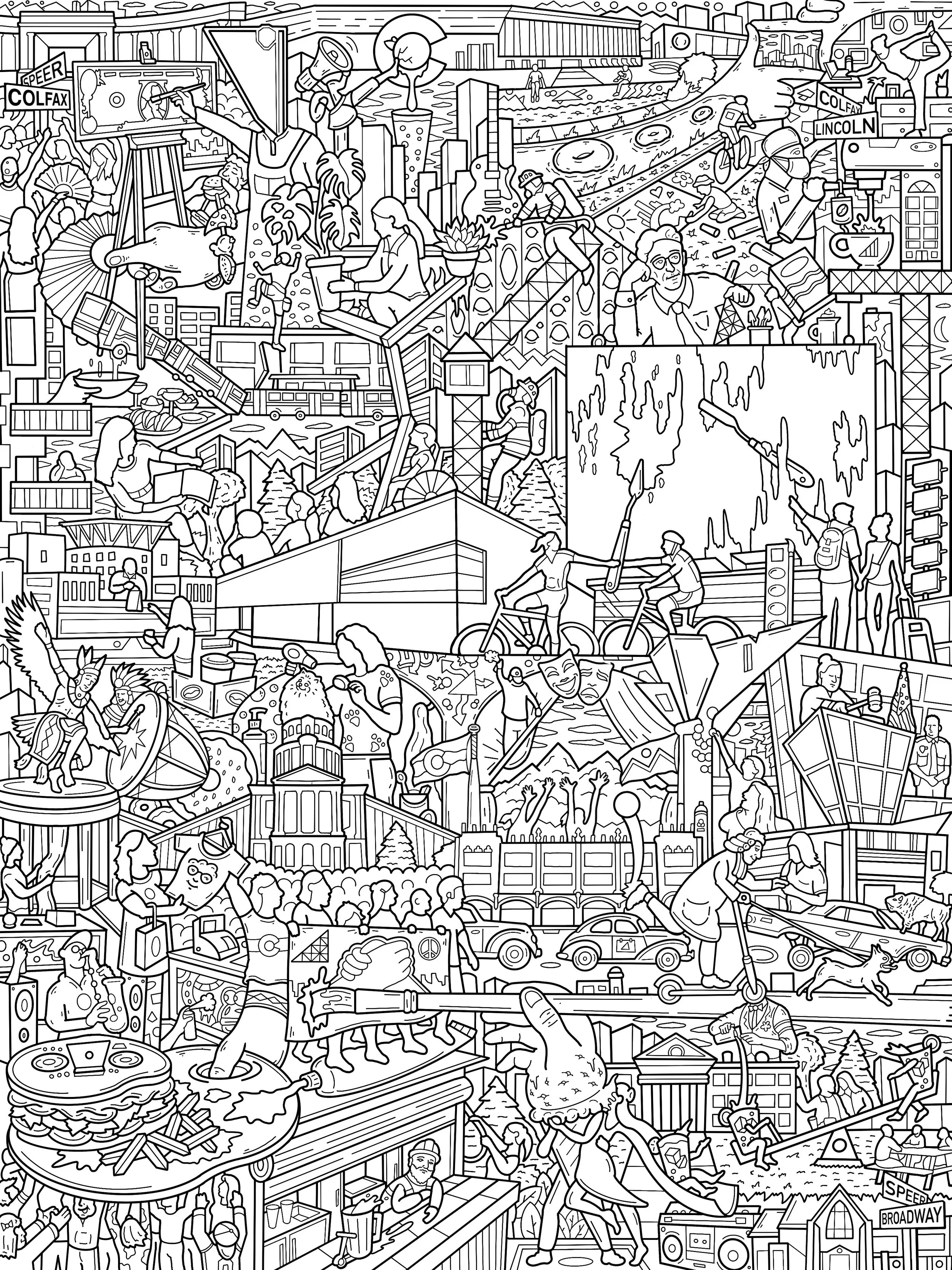 Clyfford Stills x Golden Triangle Creative District x Joe Palec 2025/2026 Poster