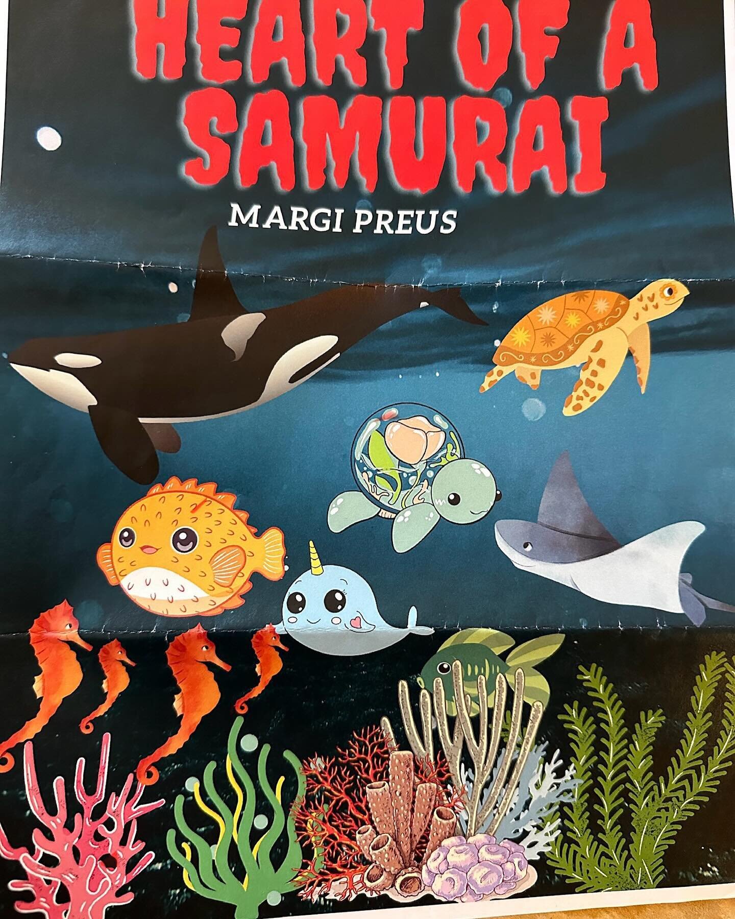 New cover art for Heart of a Samurai? Thanks to the young talent at @intlschoolofportland