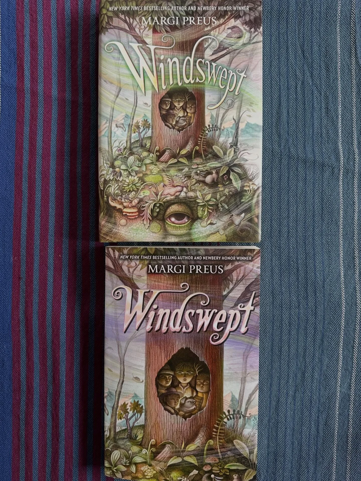 Can you spot the differences in Windswept in hardcover and the soon-to-be-released paperback? Preorder 3/25-26 from B&amp;N &amp; get 25% off with code PREORDER25 and see for yourself! You can preorder THE SHREW DETECTIVE (May 19) at the same time! O