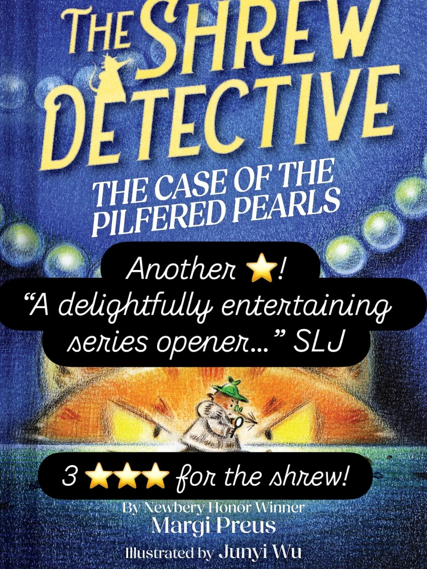 Thanks, @sljournal for the lovely review and twinkly ⭐️ for THE SHREW DETECTIVE! &ldquo;A delightfully entertaining series opener that blends an intriguing and educational mystery with the often-amusing antics of the various animal characters.&rdquo;