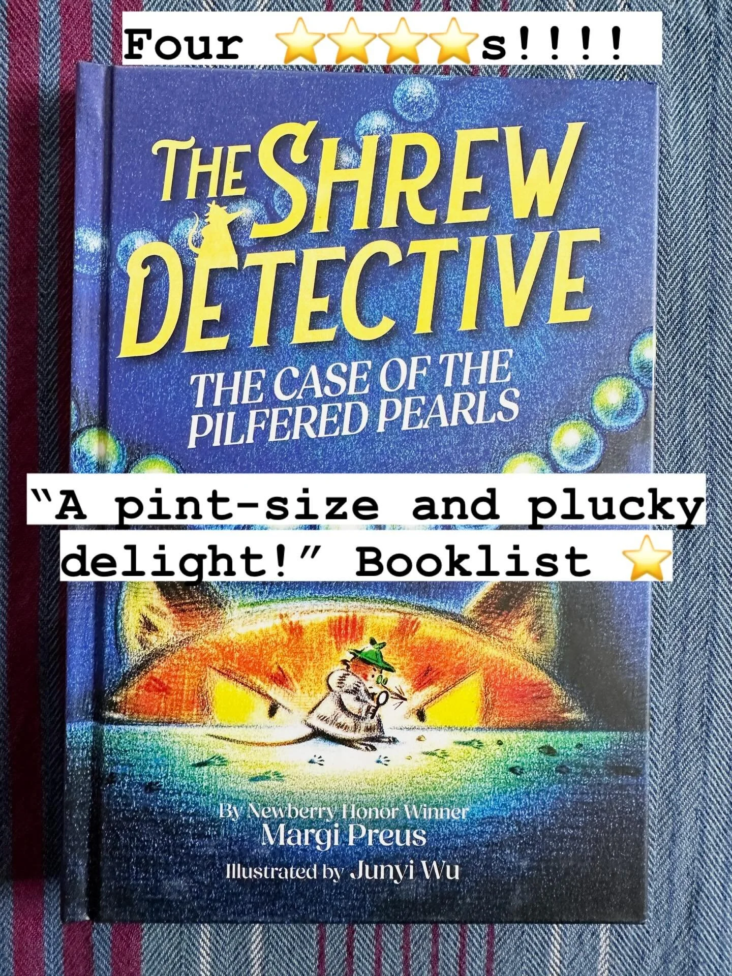 Thrilled!! A 4th ⭐️ for the shrew! Coming to a bookstore near you May 19. &ldquo;This delightful series starter. . . will thrill advanced early readers and seems ready made for family read-togethers.&rdquo; @junyiwu &lsquo;s &ldquo;illustrations&hell