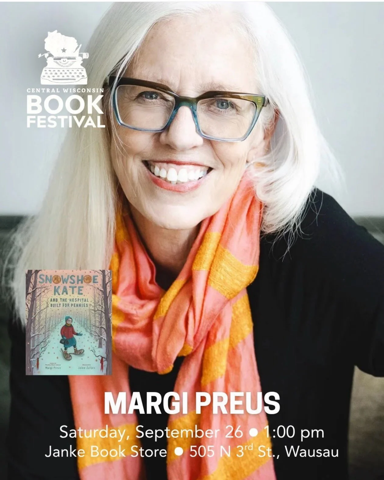 Strapping on my snowshoes and heading to the party in Wausau, Wisconsin. Join me and Snowshoe Kate @centralwisconsinbookfestival Sept 26, 1:00 pm. Janke Bookstore! @abramskids