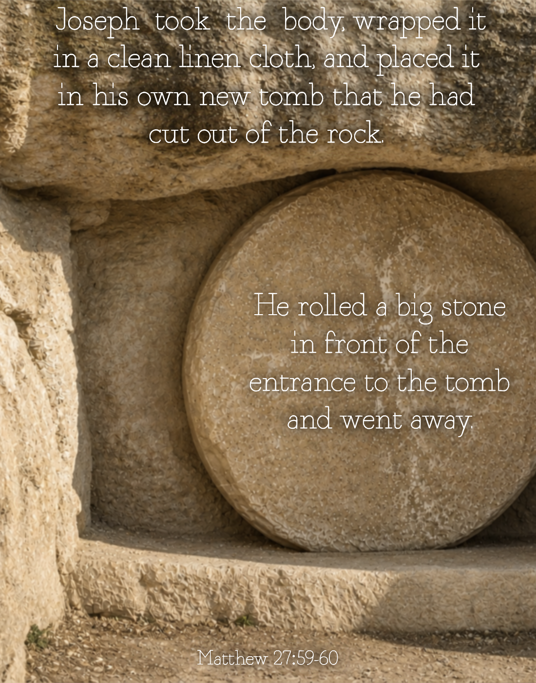 Matthew 27:59-60