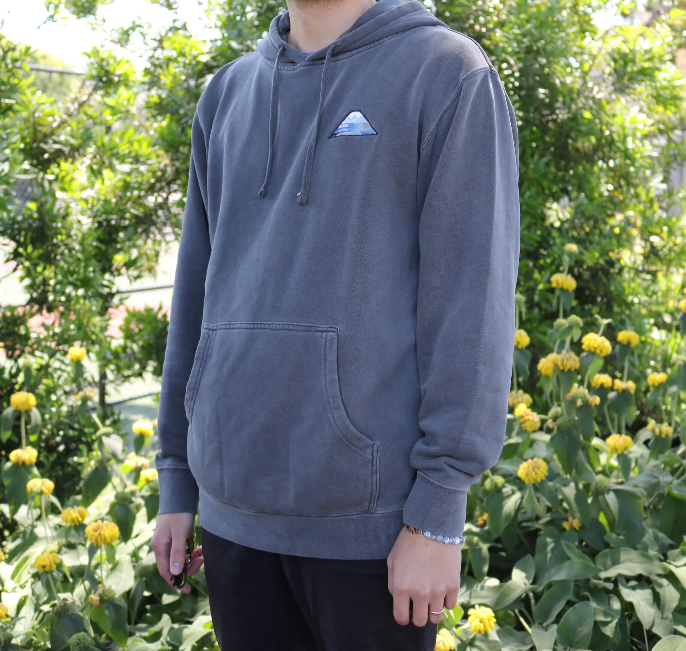 Japan Mountain Hoodie Streetwear Sweatshirt Mount Fuji Stonewash Bandai