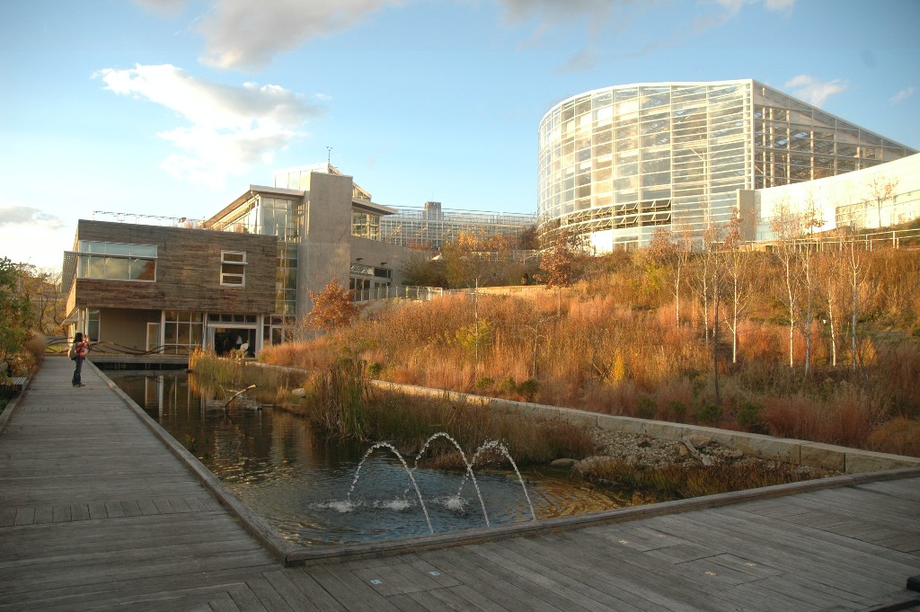 The Center for Sustainable Landscapes at the Phipps Conservancy in Pittsburgh, a certified Living Building. Photo Credit: Tim Beatley.