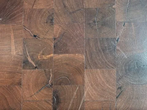 Natural Materials- mesquite flooring. Photo Credit: Theresa Cascio.