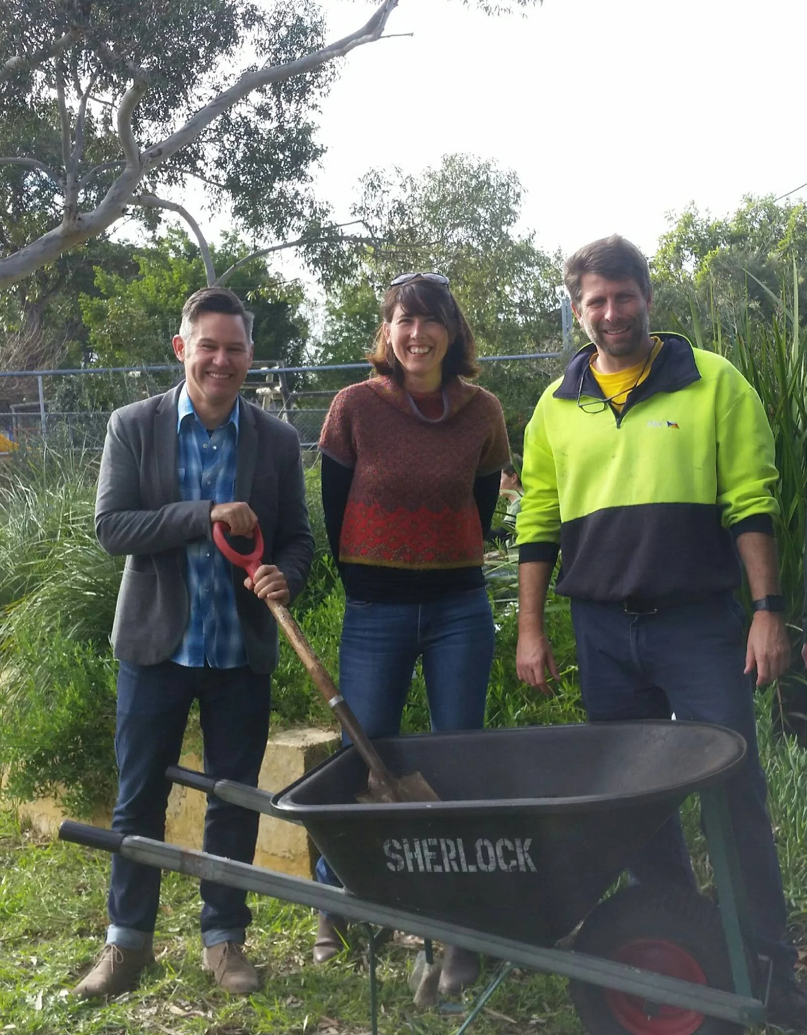 Fremantle's Councilors at Hilton Harvest Community Garden 