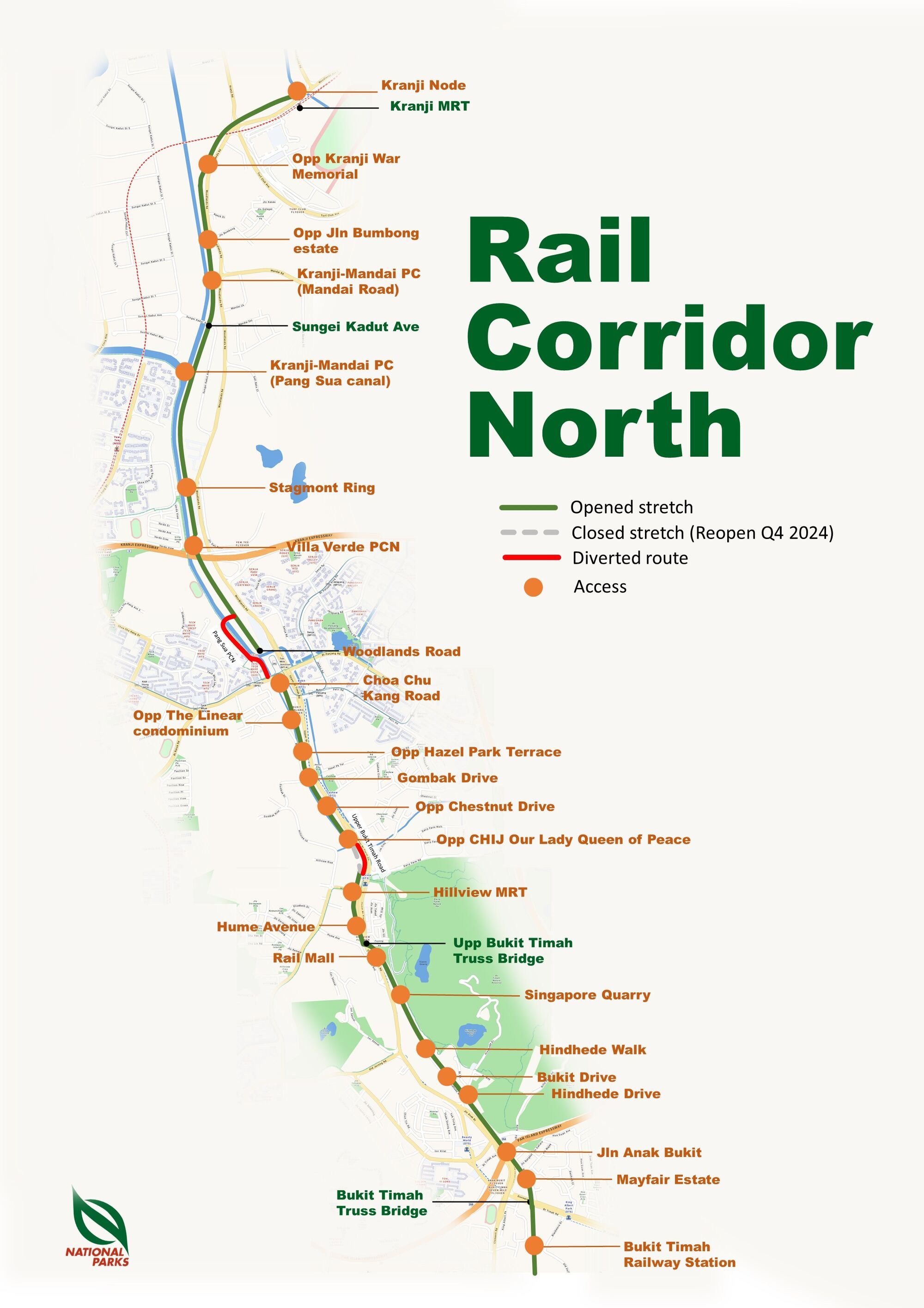 Singapore Rail Corridor Map