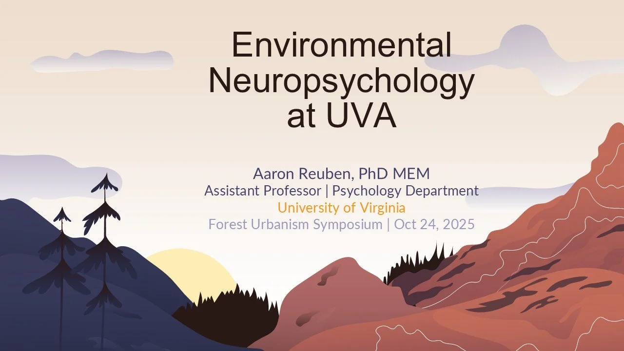 Aaron Reuben | Environmental Neuropsychology at UVA