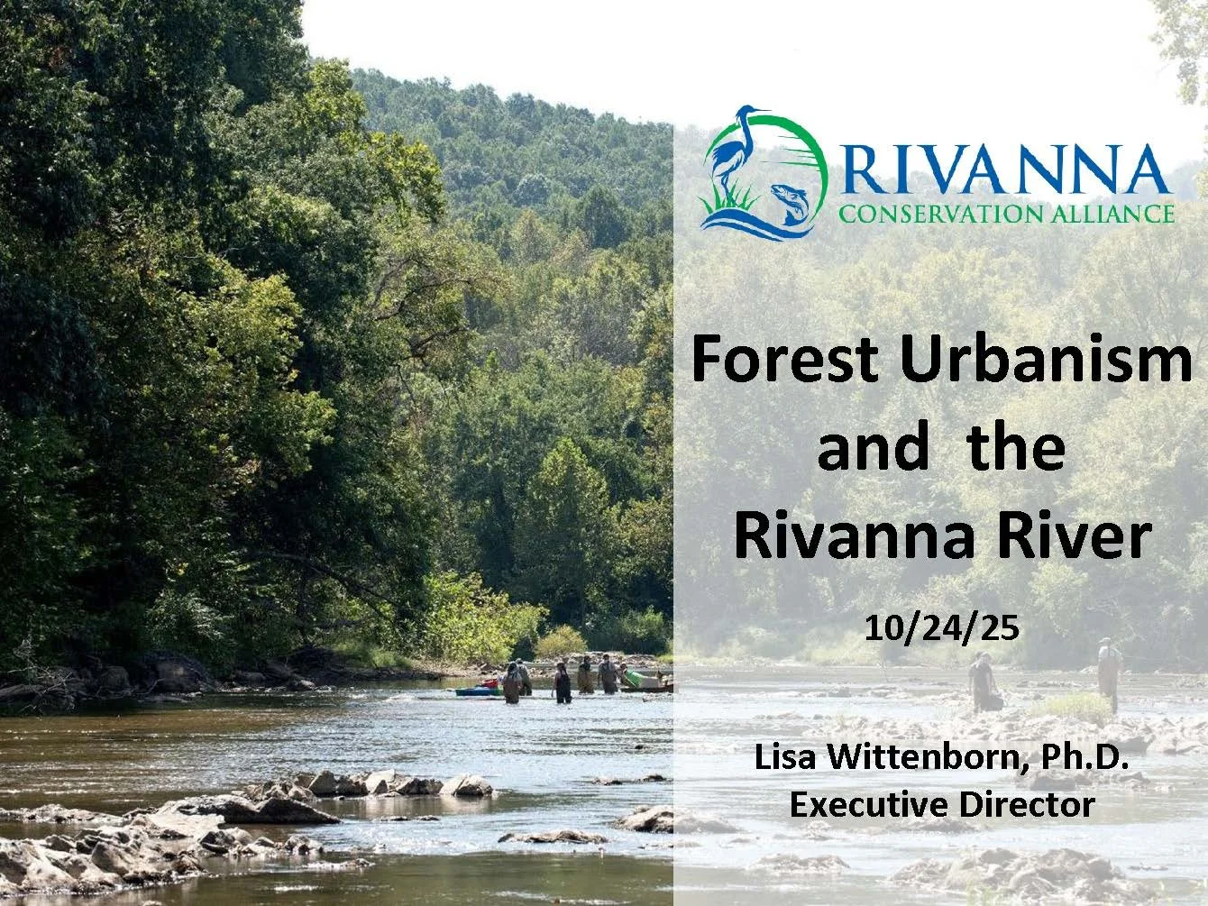 Lisa Wittenborn | Forest Urbanism and the Rivanna River
