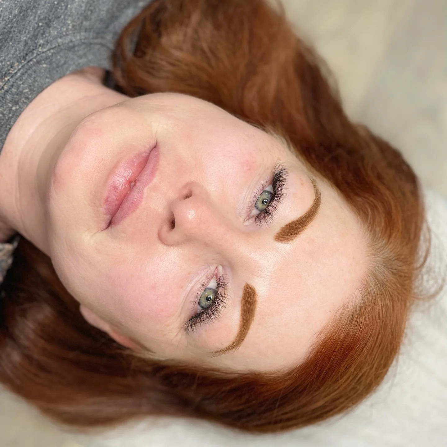 Combination brows on one of the most beautiful red heads! Like actually wow!!! 🍂🍁🍂