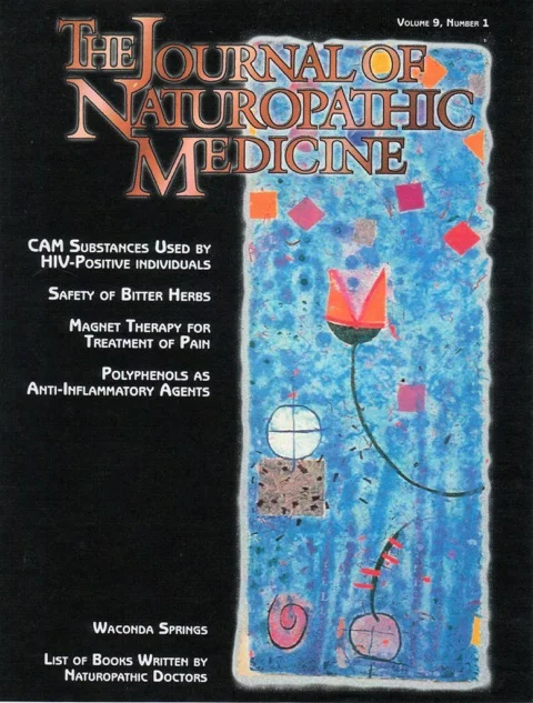 The Journal of Naturpathic Medicine, vol 9, #1, 2000 “Disembodied Lotus” : cover art
