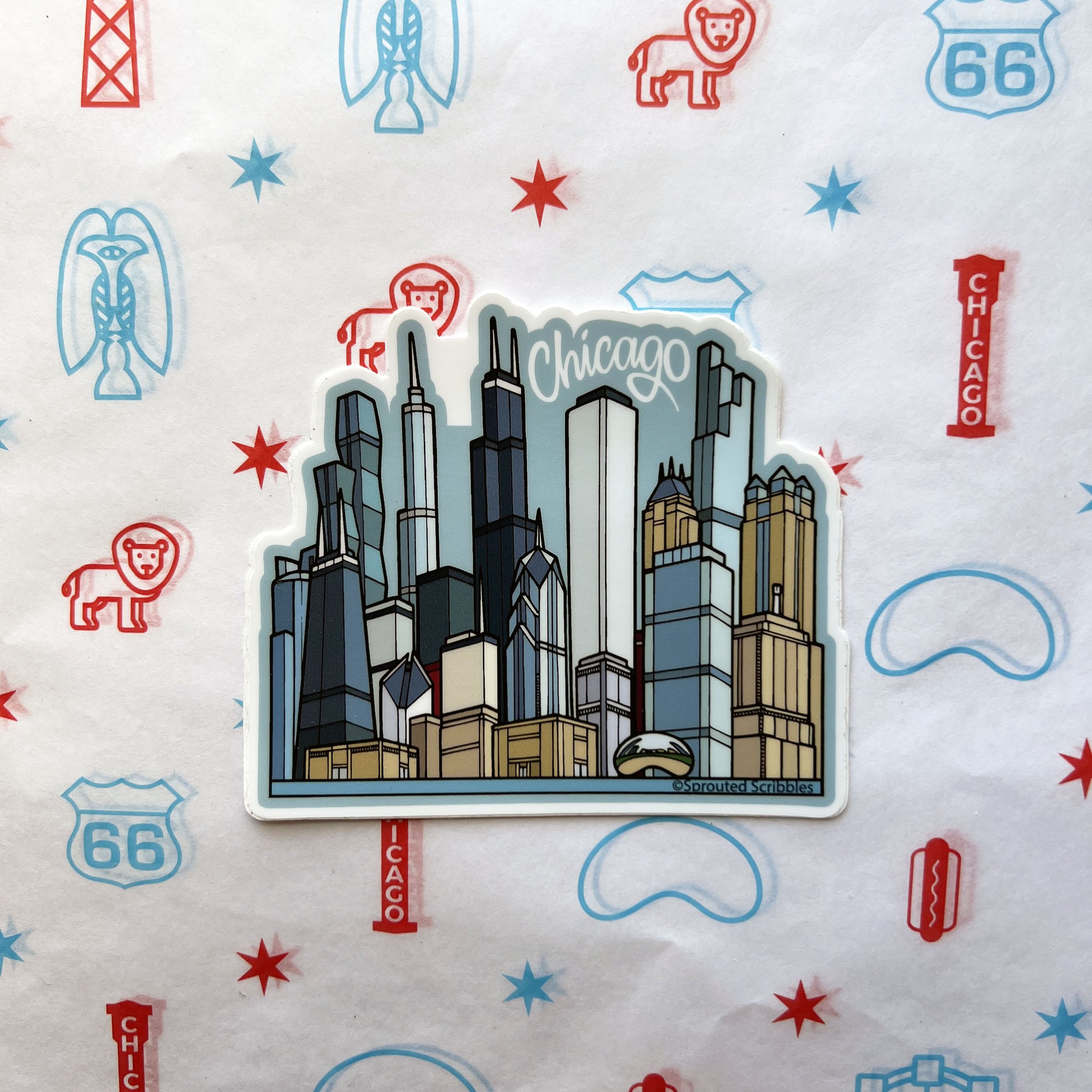 Chicago Skyline Sticker