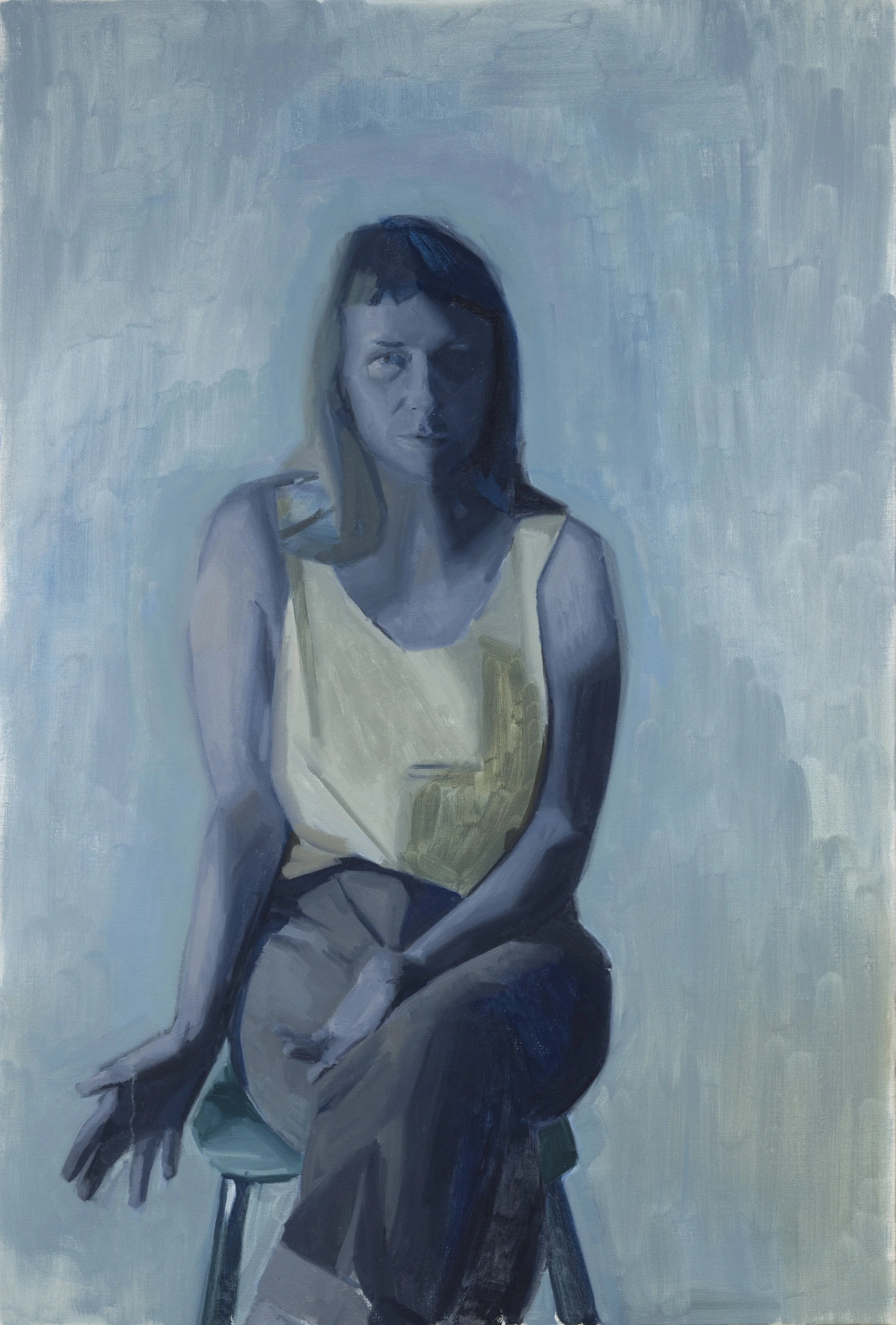 Untitled (blue) Oil on linen 51” x 34”