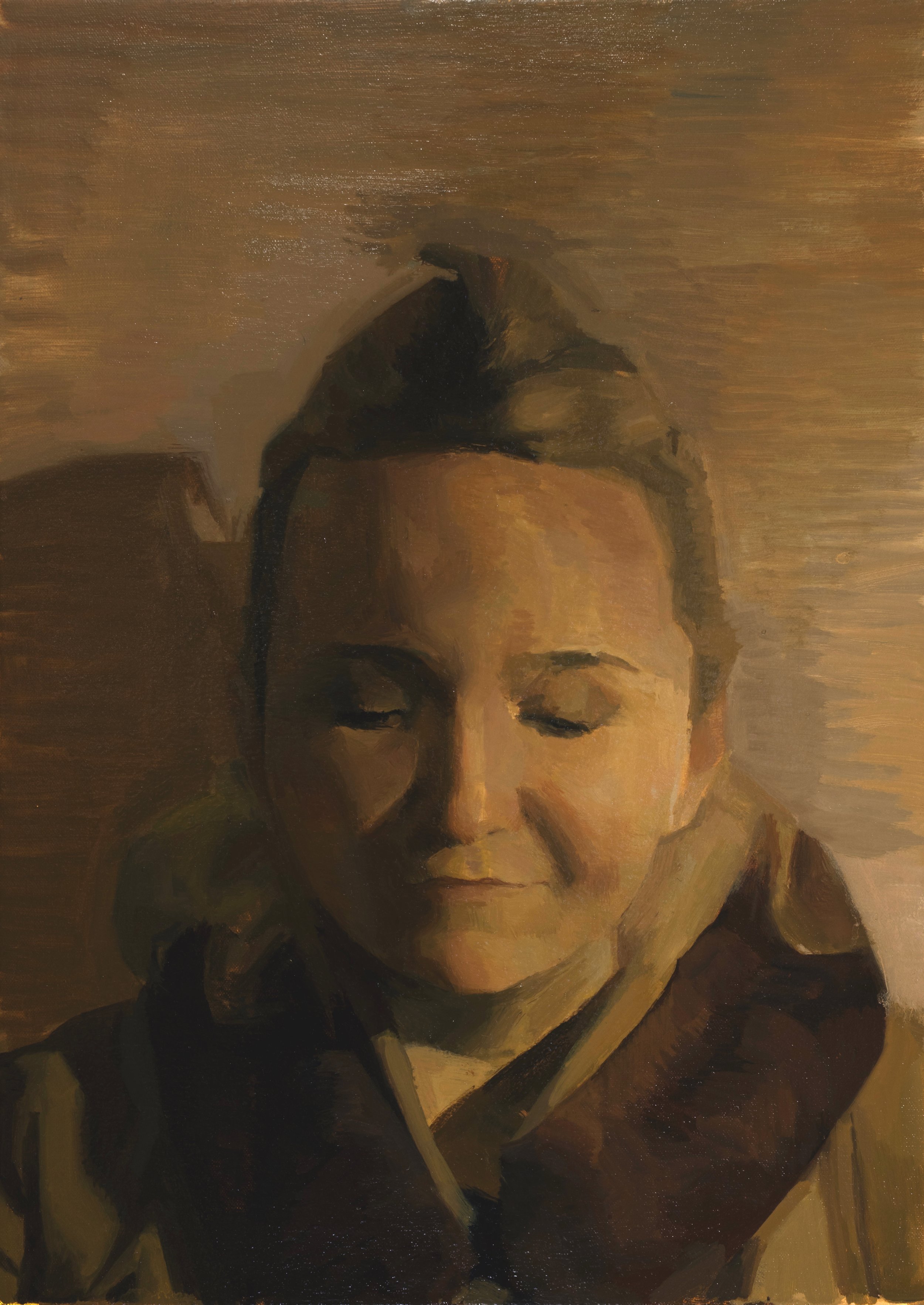 Chloe:Night Portrait, Oil on Canvas, 17 x 24 in..jpeg