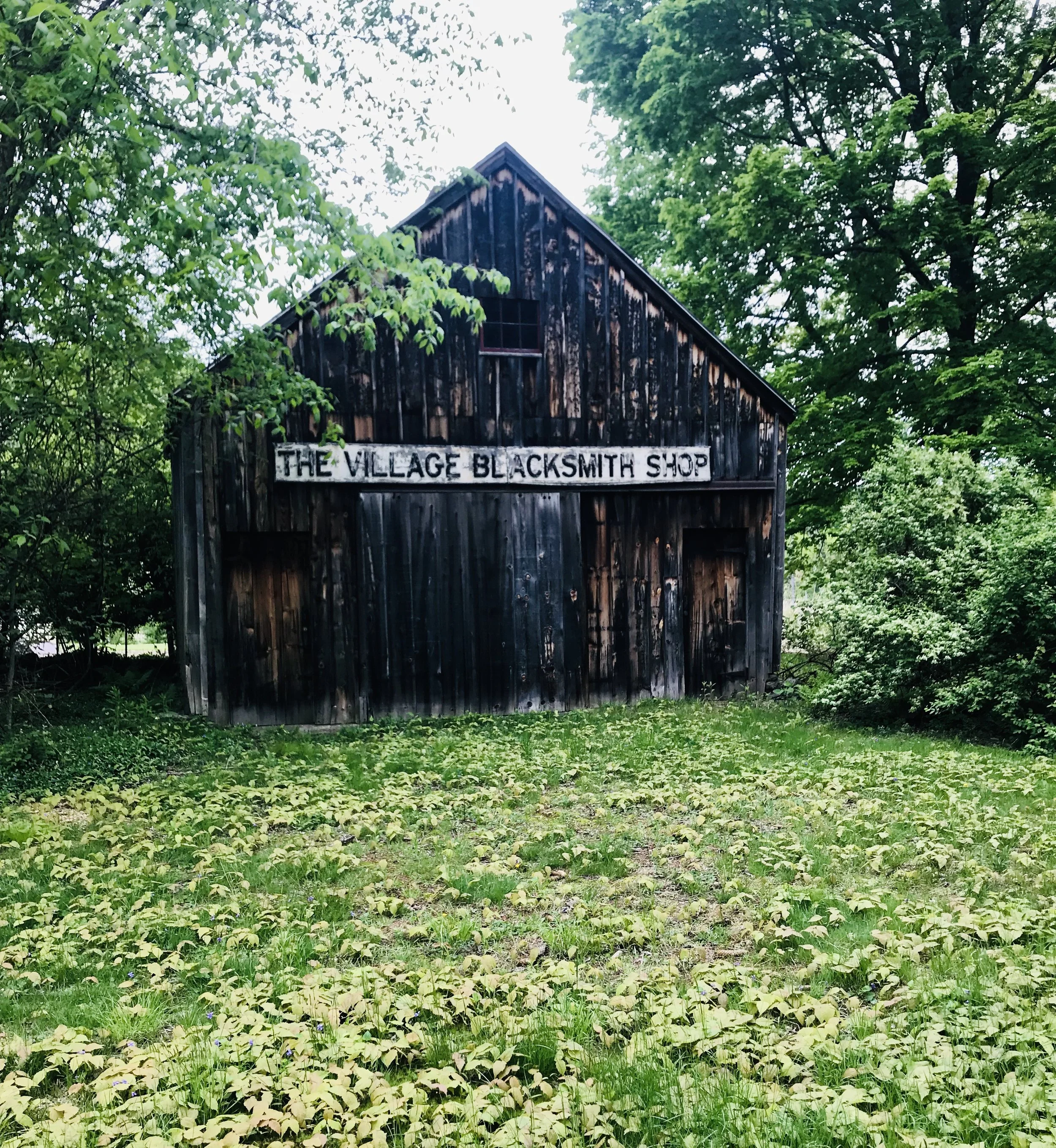 The Village Blacksith Shop behind the Sawyer House