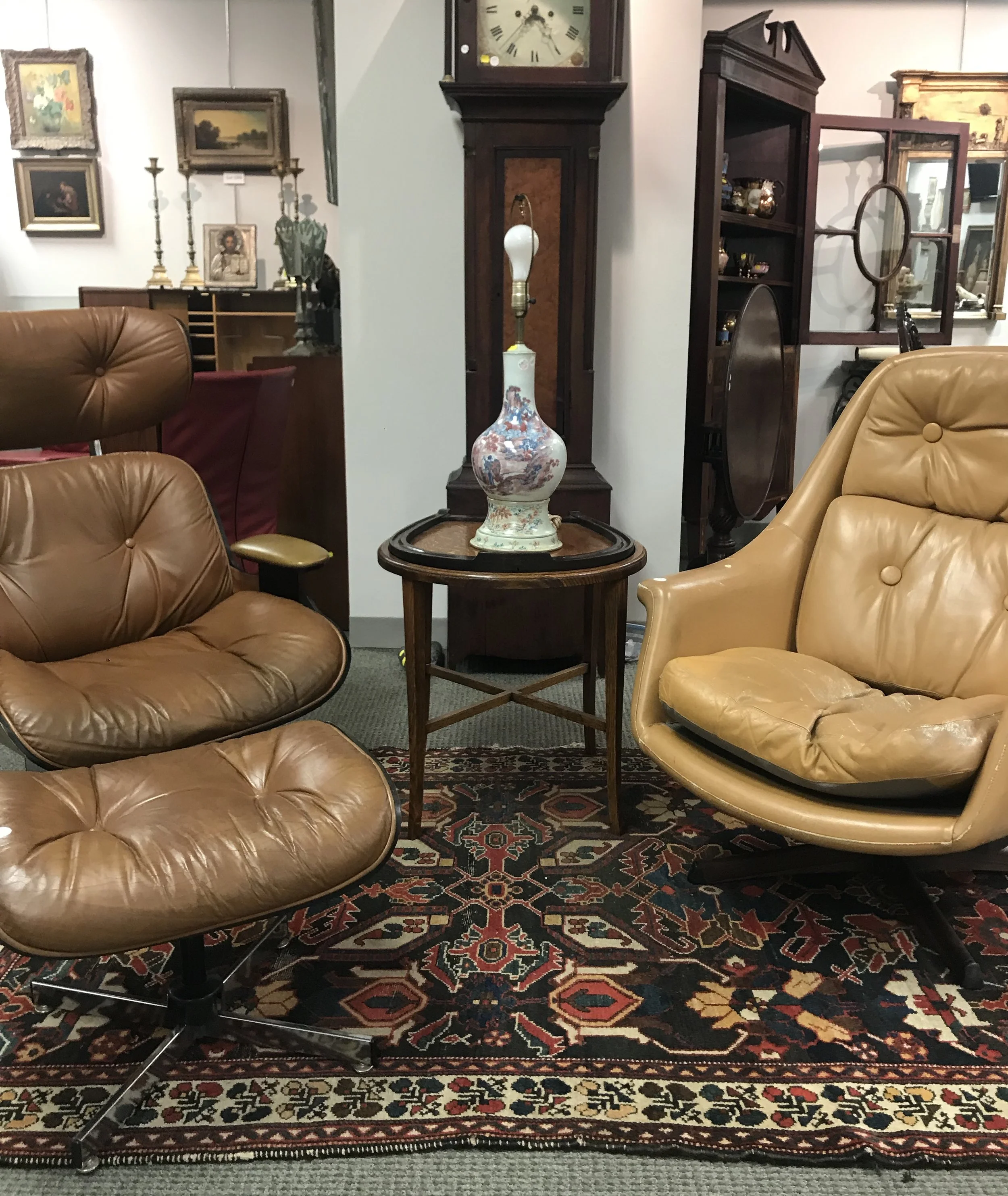 Plycraft and Asko lounge chairs for a slice of mid-century in your iife.
