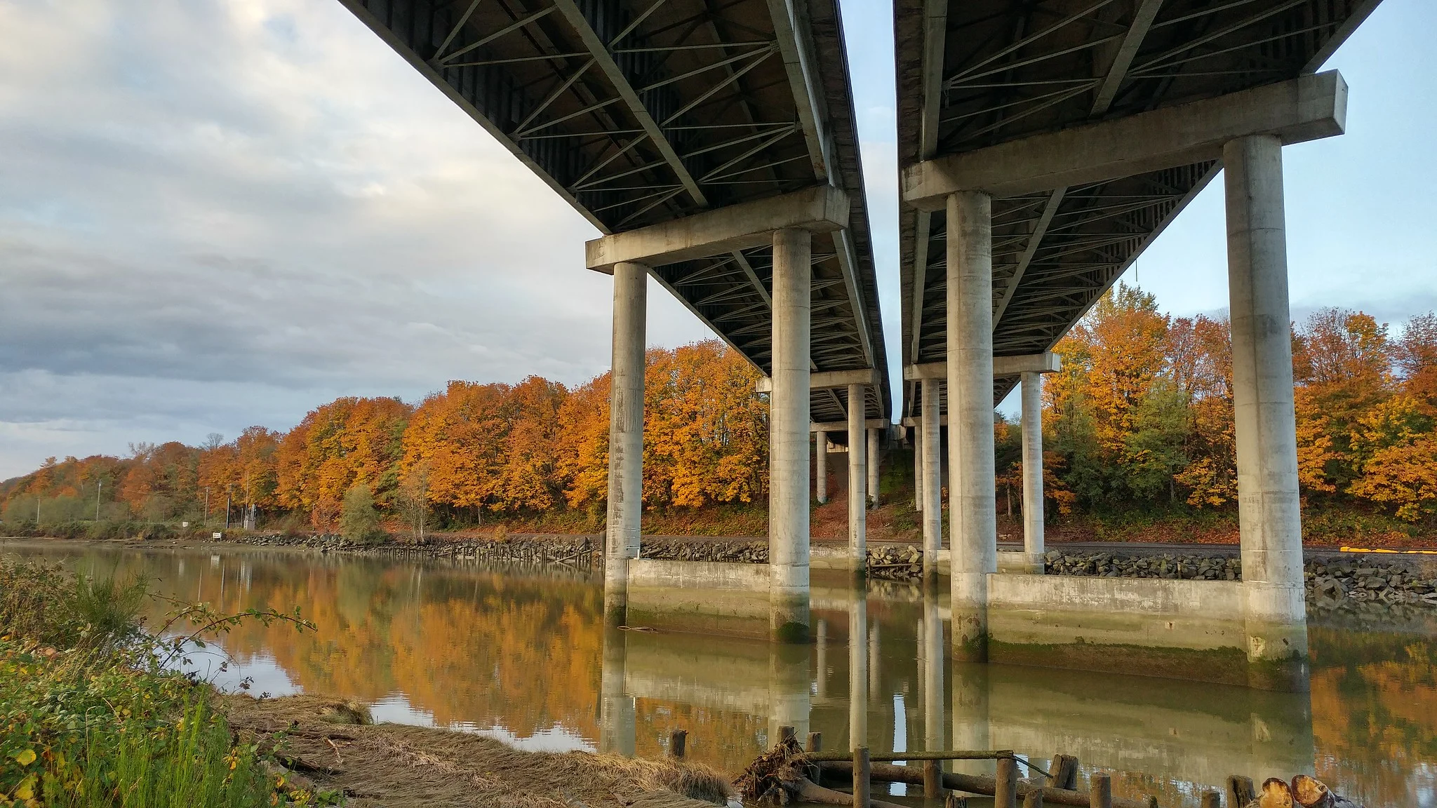 Under the viaduct at Langus Riverfront Park // Christopher Bragg