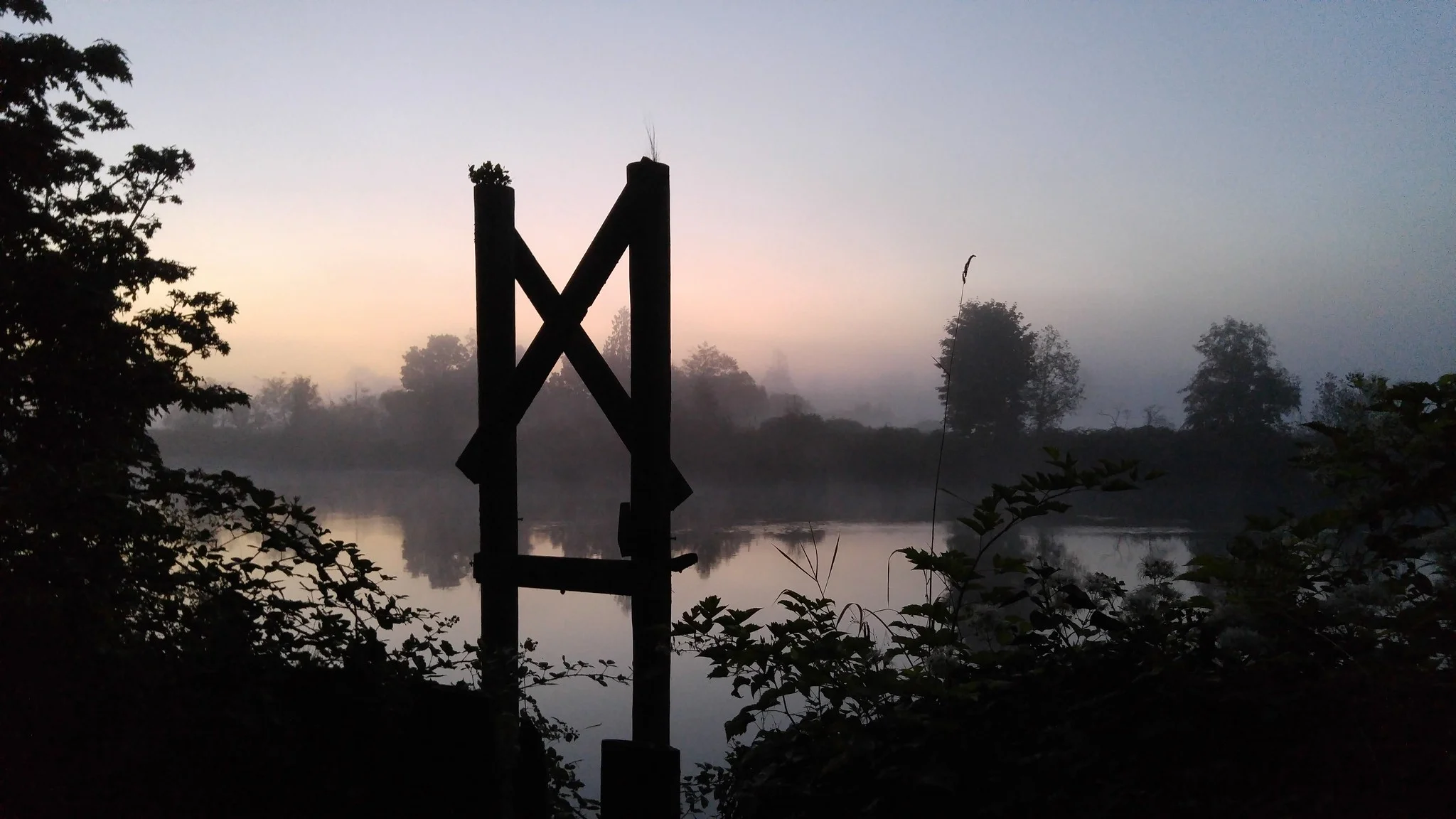 The Lowell Riverfront Trail at dawn // Christopher Bragg