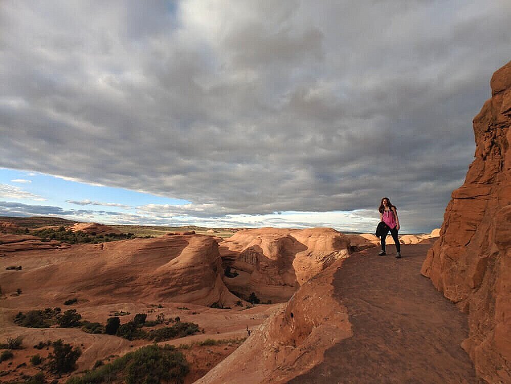 Hiking to Delicate Arch with young kids.