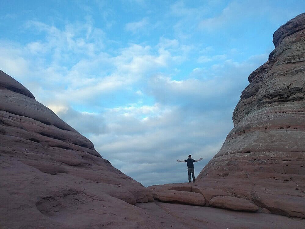 visiting Delicate Arch in Moab