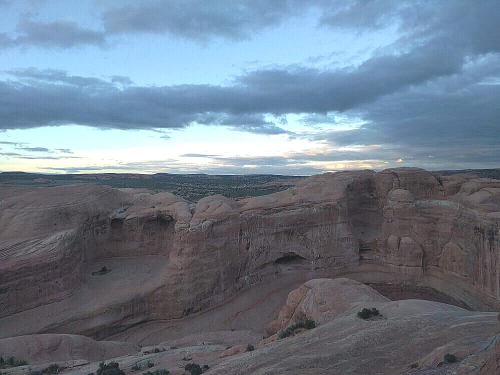 Views around Delicate Arch at sunset top thing to do in Moab