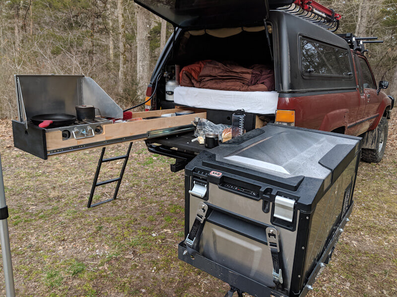 DIY Fridge Slide Alternative for Truck Camping and Overlanding