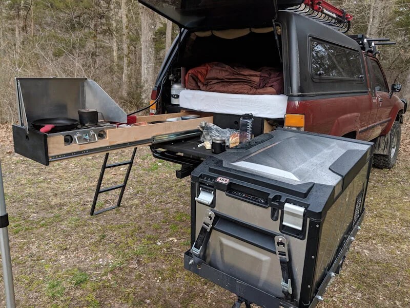 DIY Fridge Slide Alternative for Truck Camping and Overlanding Take