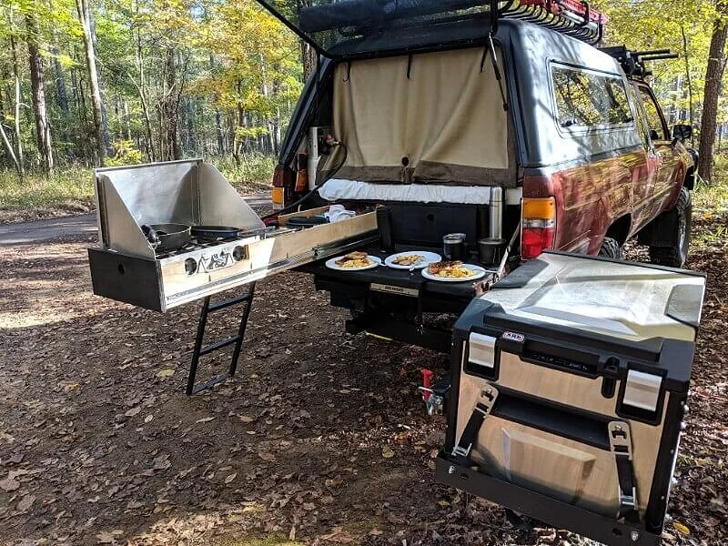 homemade camp kitchens