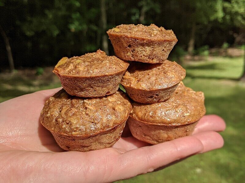 Make ahead muffins as a camping snack for kids.