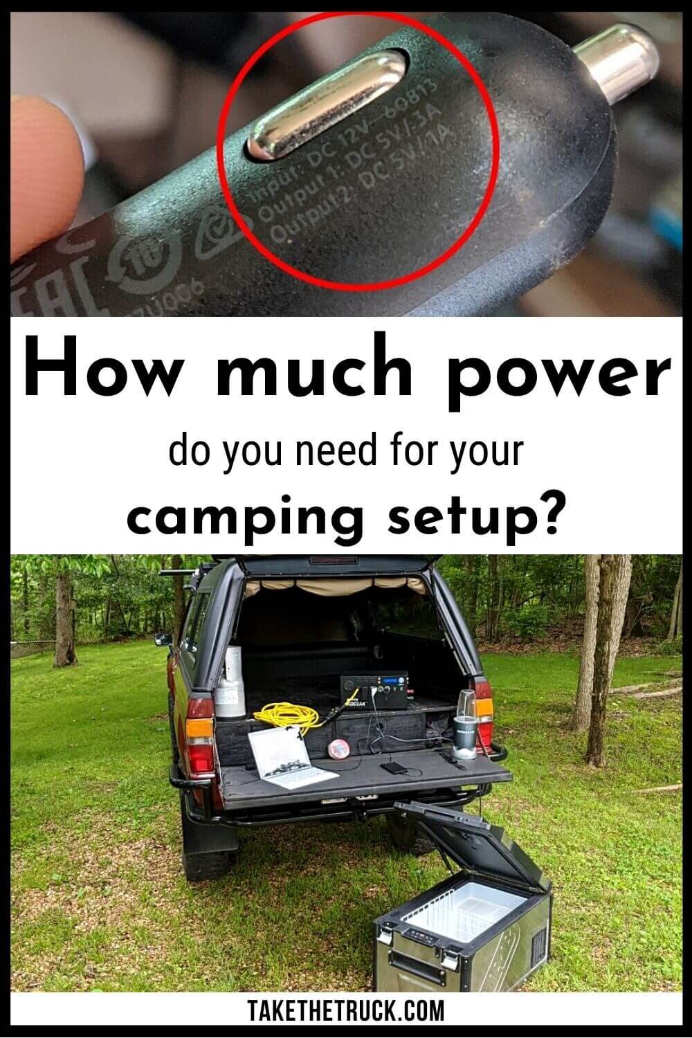 This post helps you calculate your power consumption when camping so you can select the right camping power supply for your needs, whether in a van, truck bed, suv, or other camper. 