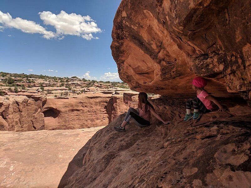 Exploring arches and bridges in SE Utah