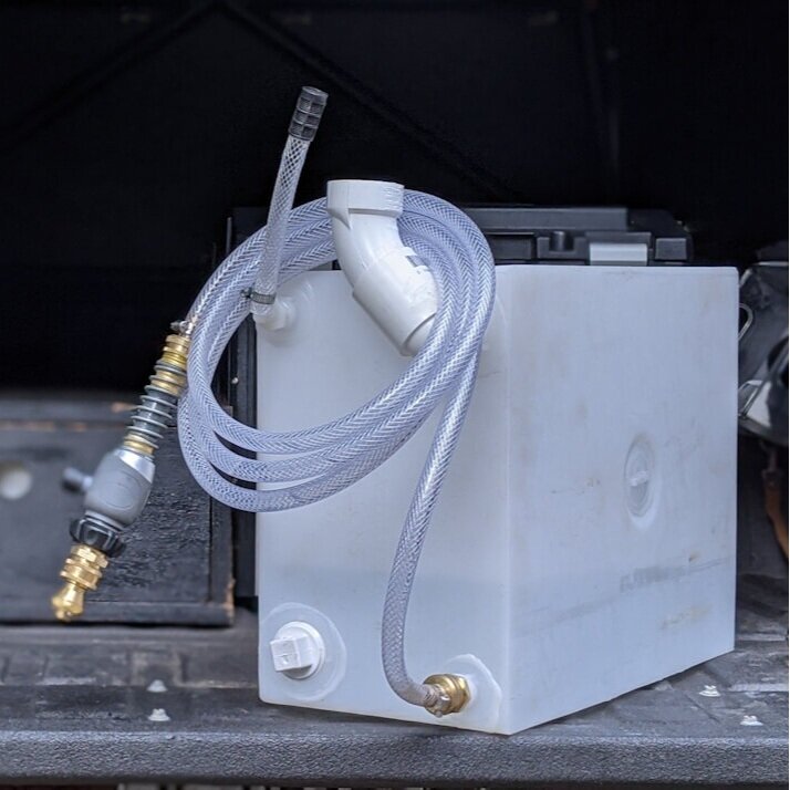 Overland Shower: A DIY Camping Shower and Water Container | Take The Truck